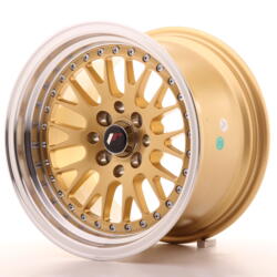 JR Wheels JR10 15x9 ET10 4x100/114 Gold w/Machined Lip