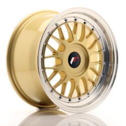 JR Wheels JR23 16x8 ET20-45 BLANK Gold w/Machined Lip