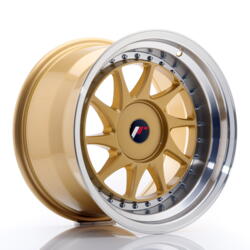 JR Wheels JR26 17x10 ET20-25 BLANK Gold w/Machined Lip
