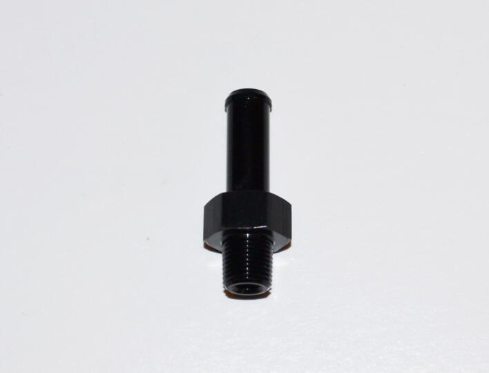 1/2 NPT Gevind - 5/8" ( 15,88mm ) Slangestuds 0° Sort"