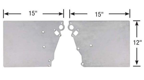 Motorplade GM LS, 2-Delt