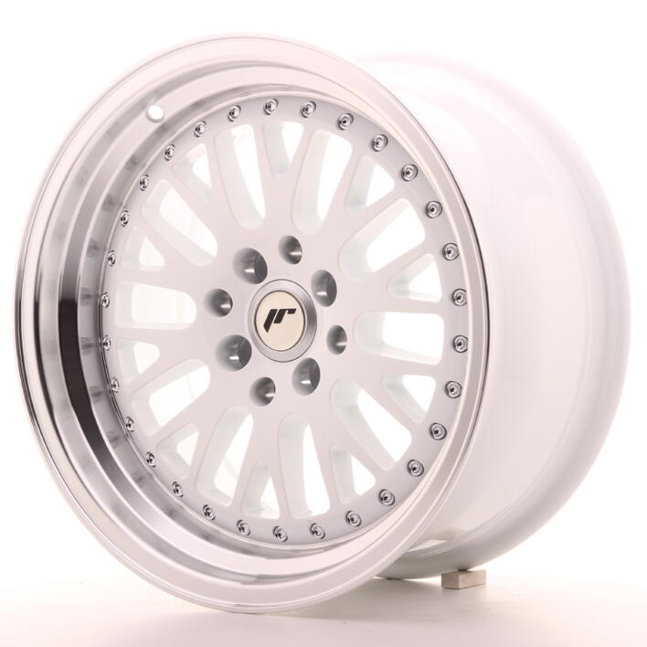 JR Wheels JR10 16x8 ET10 4x100/114 White w/Machined Lip