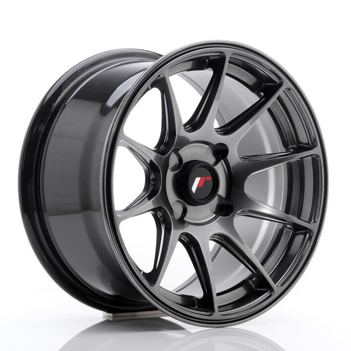 JR Wheels JR11 15x8 ET25 4H BLANK Dark Hyper Black