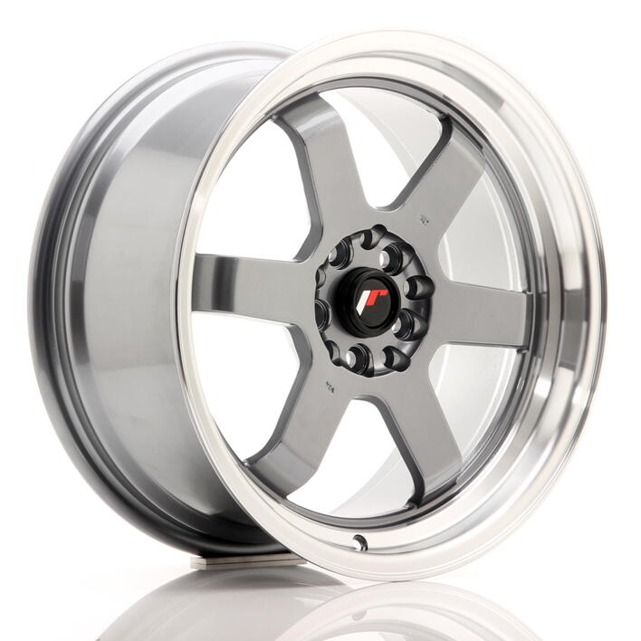 JR Wheels JR12 17x8 ET33 5x100/114 Gun Metal w/Machined Lip