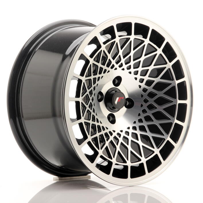 JR Wheels JR14 16x9 ET10 4x100 Gloss Black w/Machined Face