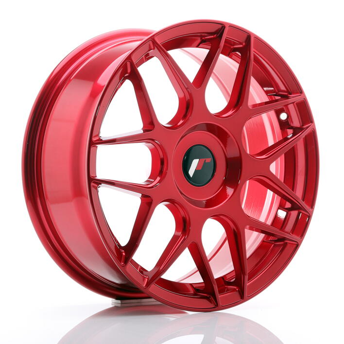 JR Wheels JR18 17x7 ET20-40 BLANK Platinum Red