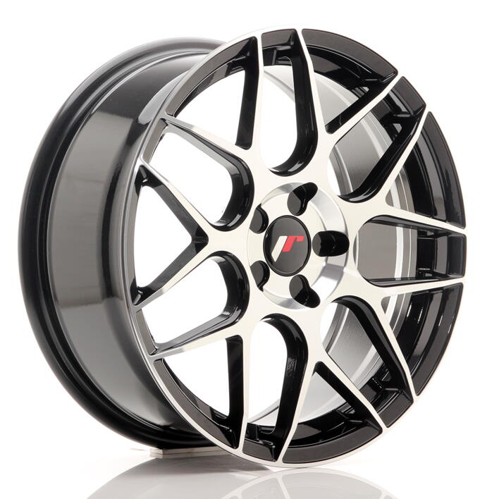 JR Wheels JR18 18x7,5 ET35-42 BLANK 5H Gloss Black Machined Face