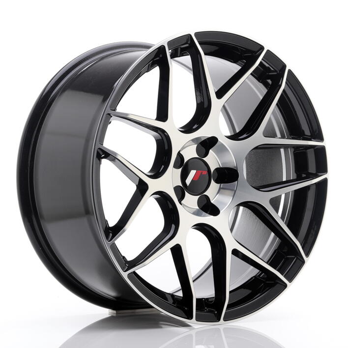 JR Wheels JR18 19x8,5 ET20-42 5H BLANK Gloss Black Machined Face