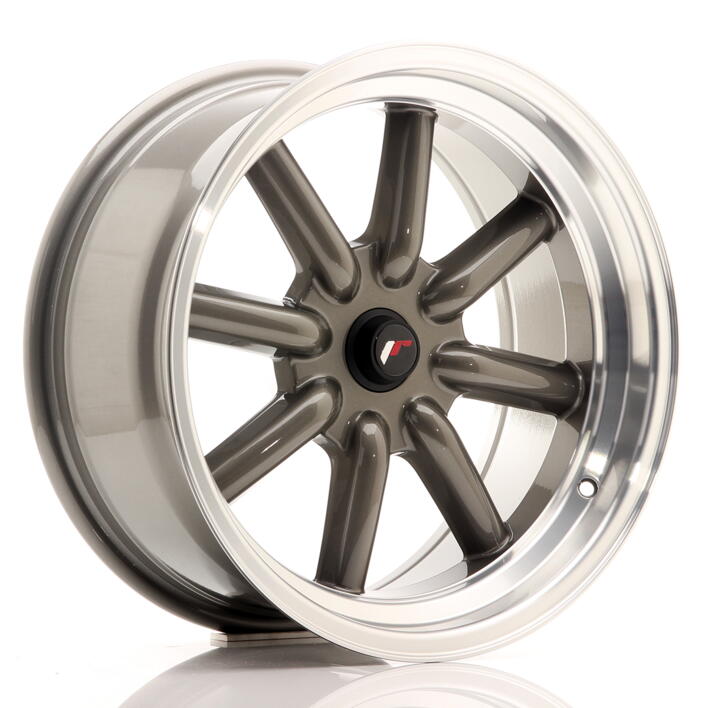 JR Wheels JR19 17x8 ET-20-0 BLANK Gun Metal w/Machined Lip