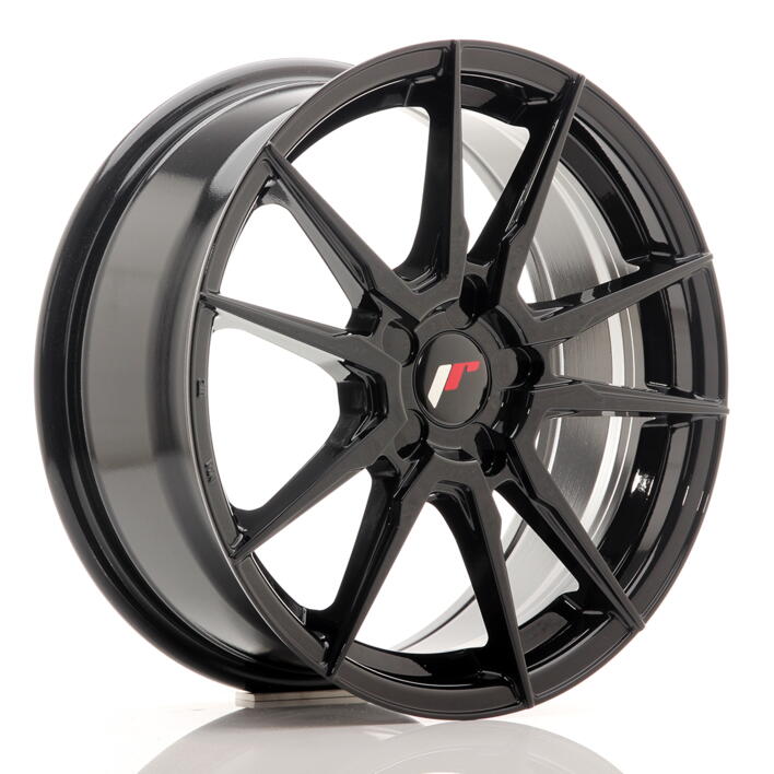 JR Wheels JR21 17x7 ET35-40 5H BLANK Gloss Black