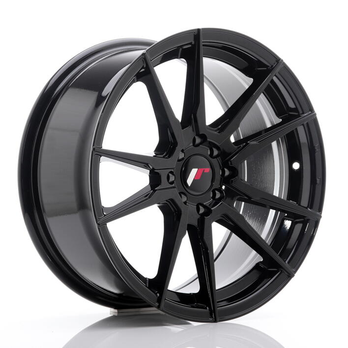 JR Wheels JR21 17x8 ET35 4x100/114 Gloss Black