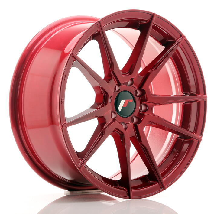 JR Wheels JR21 17x8 ET35 4x100/114 Platinum Red