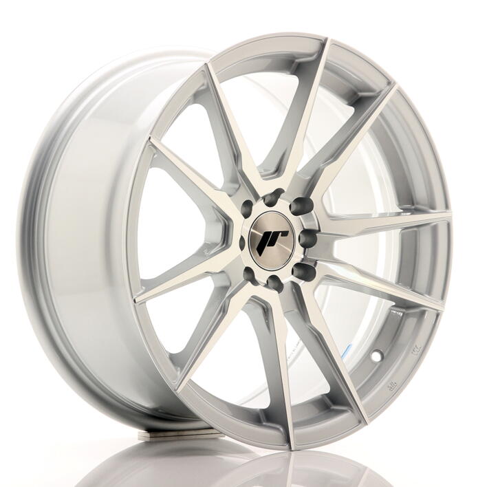 JR Wheels JR21 17x8 ET35 4x100/114 Silver Machined Face