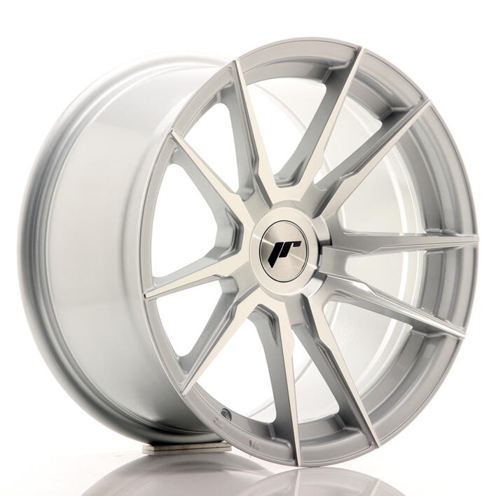 JR Wheels JR21 17x9 ET25-35 BLANK Silver Machined Face