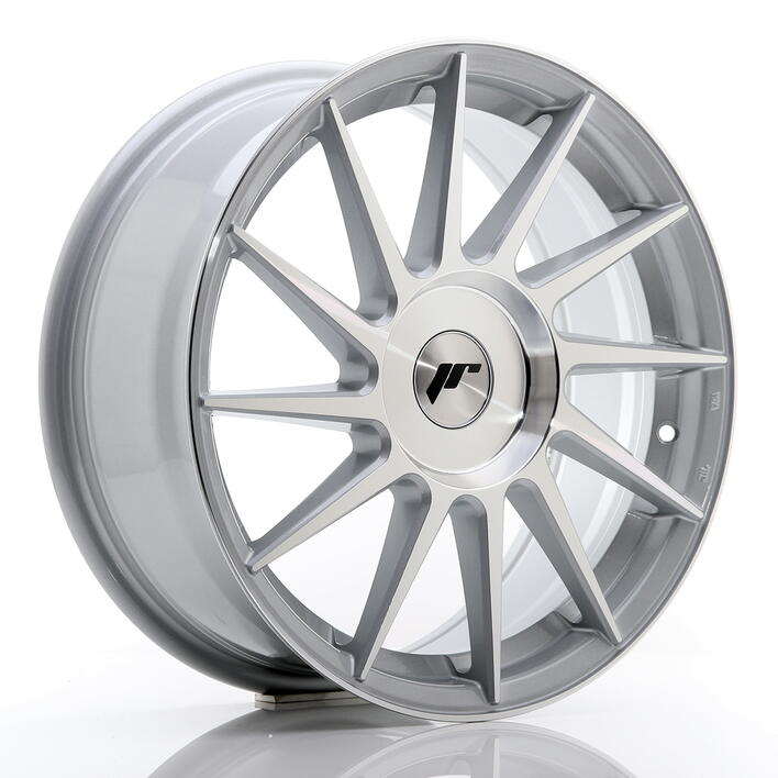 JR Wheels JR22 17x7 ET35-40 BLANK Silver Machined Face