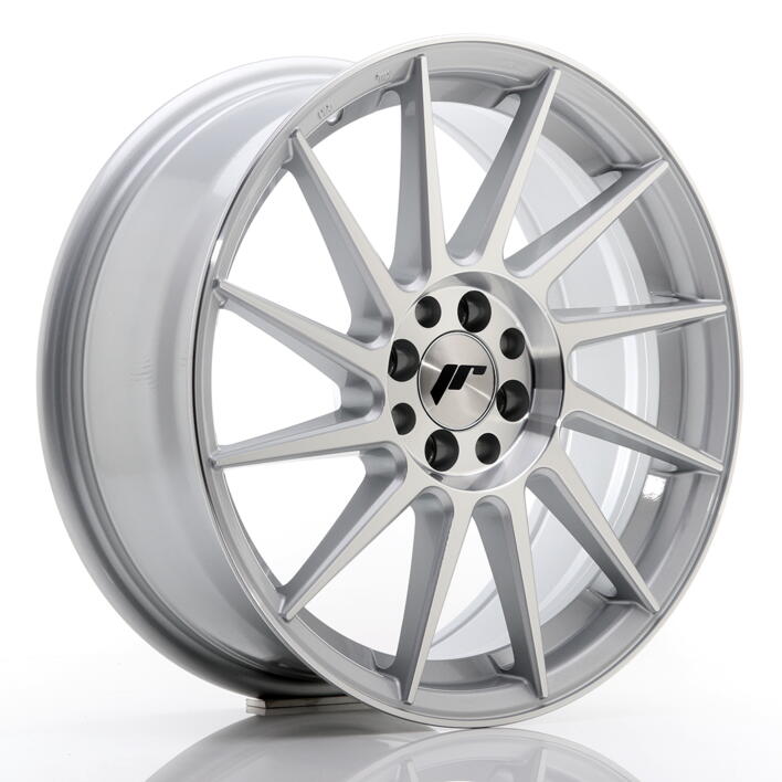 JR Wheels JR22 17x7 ET25 4x100/108 Silver Machined Face