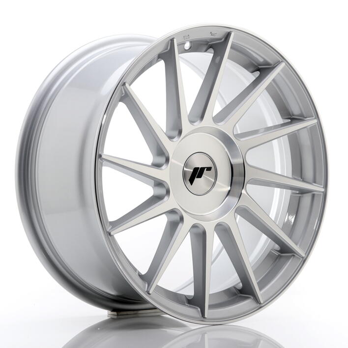 JR Wheels JR22 17x8 ET25-35 BLANK Silver Machined Face