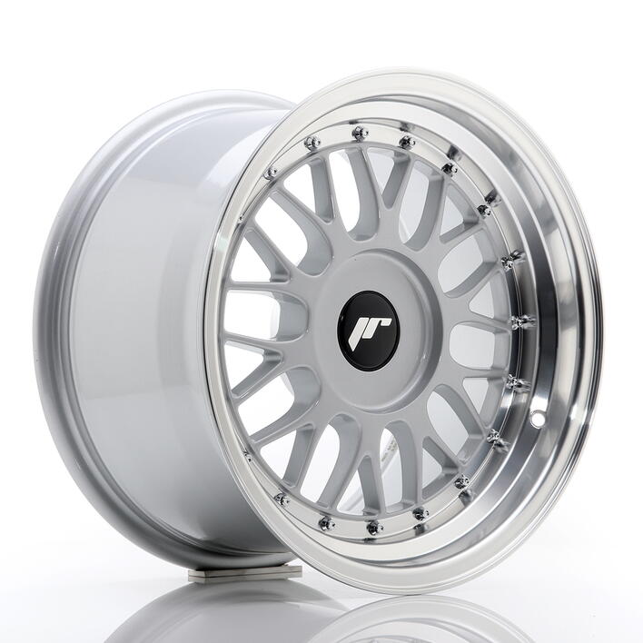 JR Wheels JR23 16x9 ET20-35 BLANK Hyper Silver w/Machined Lip