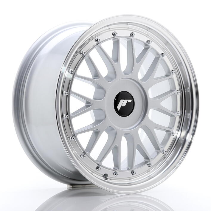 JR Wheels JR23 17x8 ET20-45 BLANK Hyper Silver w/Machined Lip