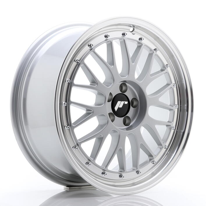 JR Wheels JR23 18x8 ET35 5x100 Hyper Silver w/Machined Lip