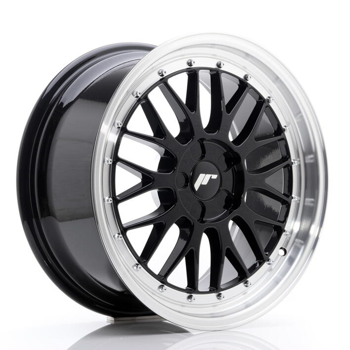 JR Wheels JR23 18x8,5 ET25-48 5H BLANK Gloss Black w/Machined Lip