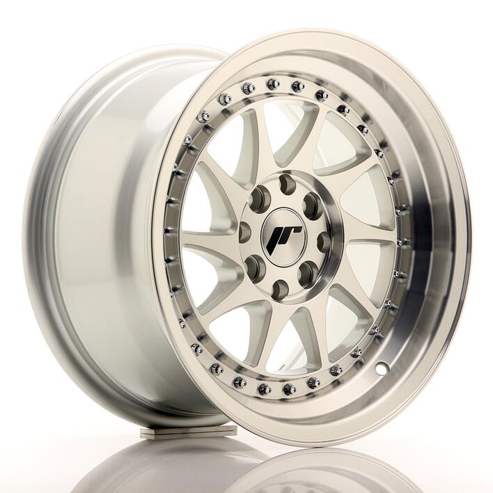 JR Wheels JR26 15x8 ET25 4x100/108 Silver Machined Face