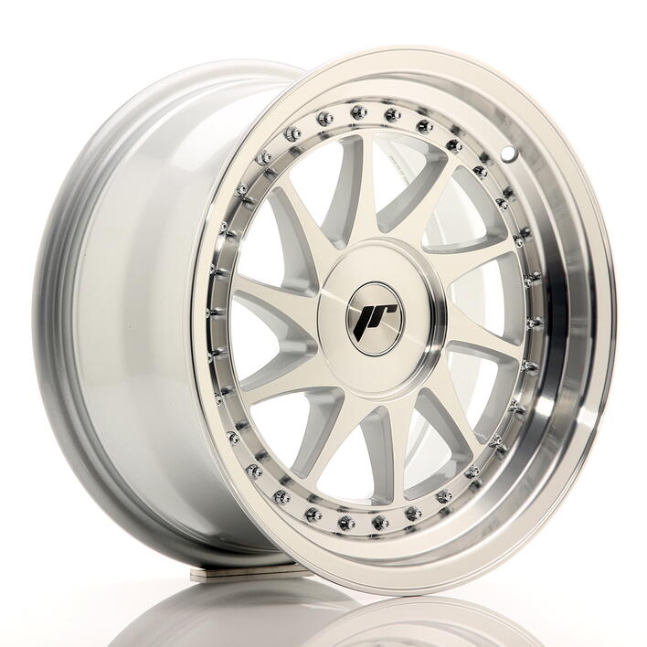 JR Wheels JR26 16x8 ET10-30 BLANK Silver Machined Face