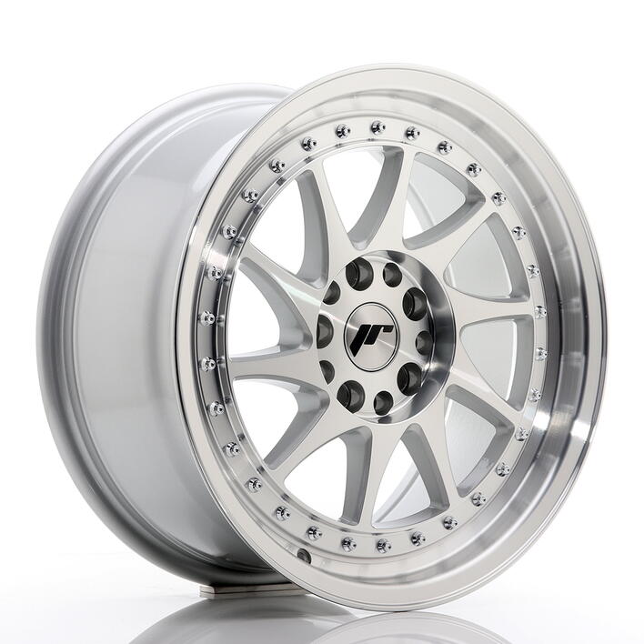 JR Wheels JR26 17x8 ET35 4x100/114 Silver Machined Face