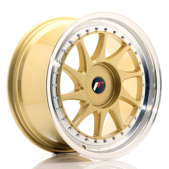 JR Wheels JR26 18x8,5 ET20-40 BLANK Gold w/Machined Lip