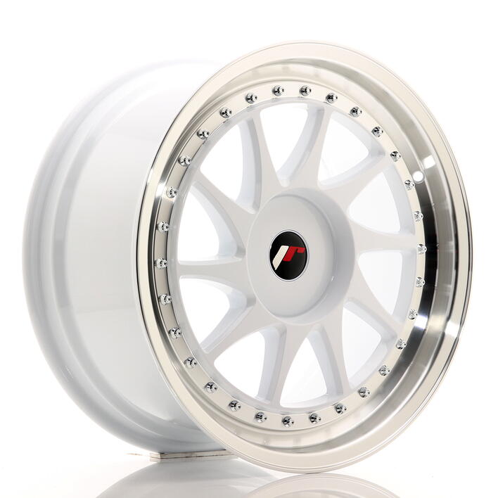 JR Wheels JR26 18x8,5 ET20-40 BLANK White w/Machined Lip