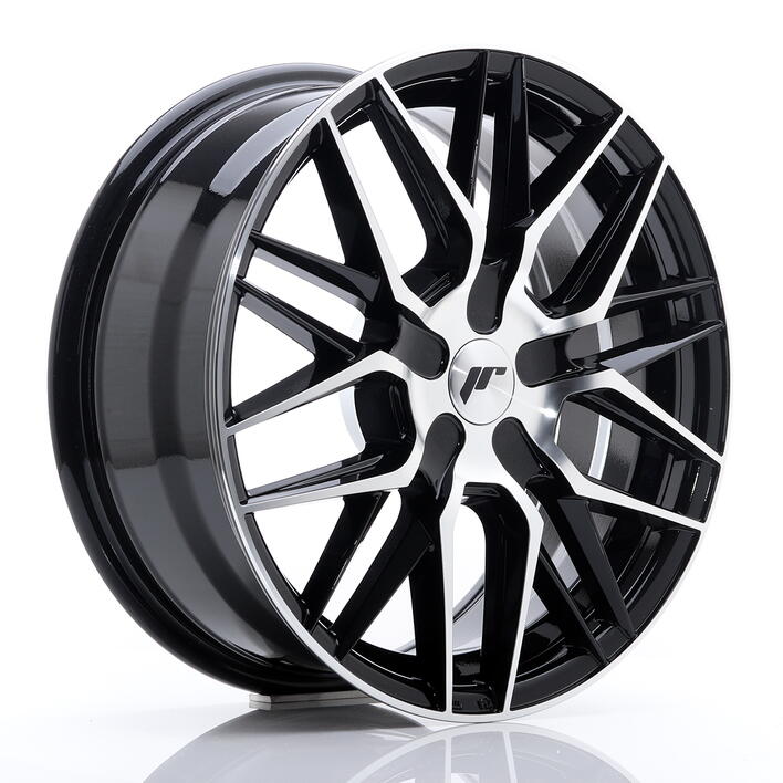 JR Wheels JR28 17x7 ET20-45 BLANK Black Machine