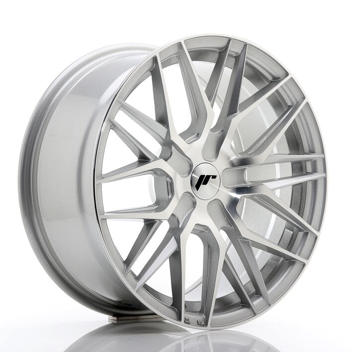 JR Wheels JR28 17x8 ET25-40 BLANK Silver Machined Face