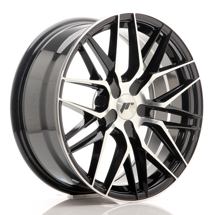 JR Wheels JR28 18x7,5 ET20-40 BLANK Gloss Black Machined Face