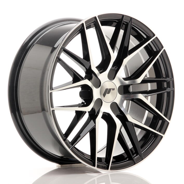 JR Wheels JR28 18x8,5 ET20-40 5H BLANK Gloss Black Machined Face