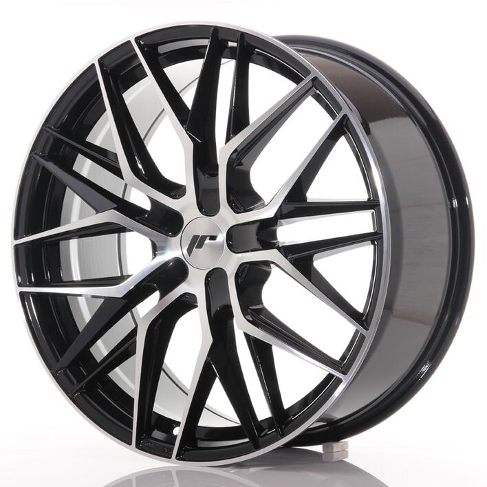 JR Wheels JR28 21x9 ET15-45 5H BLANK Gloss Black Machined Face