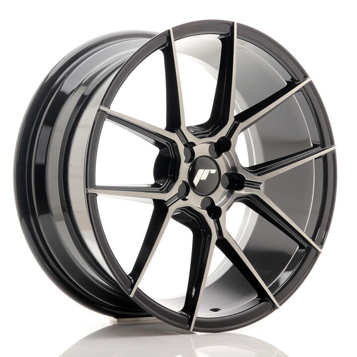 JR Wheels JR30 19x8,5 ET20-42 5H BLANK Black Brushed w/Tinted Face