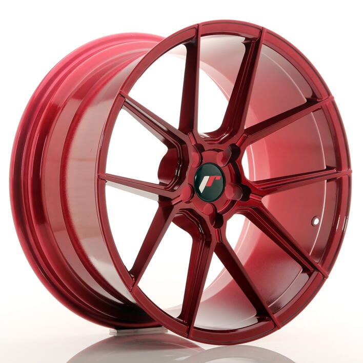 JR Wheels JR30 20x10 ET20-40 5H BLANK Platinum Red