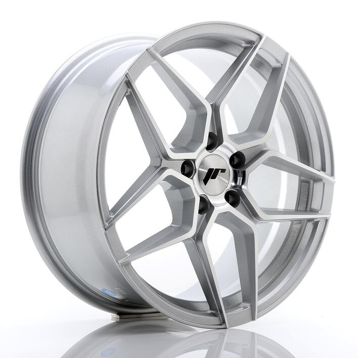 JR Wheels JR34 18x8 ET35 5x120 Silver Machined Face