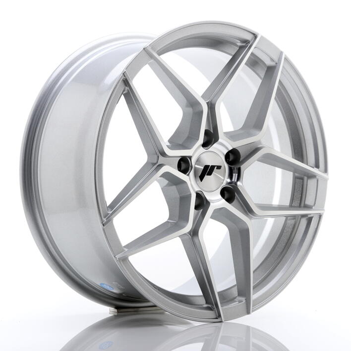 JR Wheels JR34 18x8 ET42 5x112 Silver Machined Face