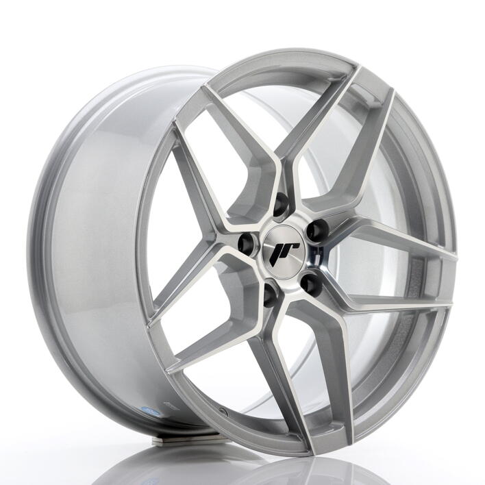 JR Wheels JR34 18x9 ET35 5x120 Silver Machined Face