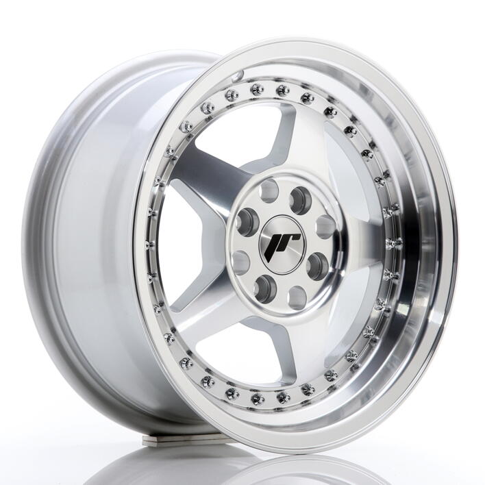 JR Wheels JR6 15x7 ET35 4x100 Silver Machined Face