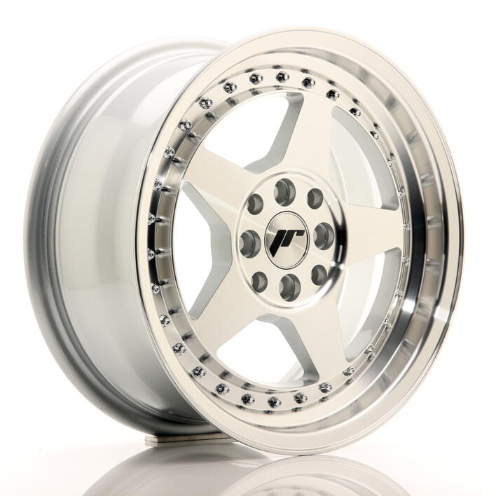 JR Wheels JR6 16x7 ET35 4x100/114 Silver Machined Face