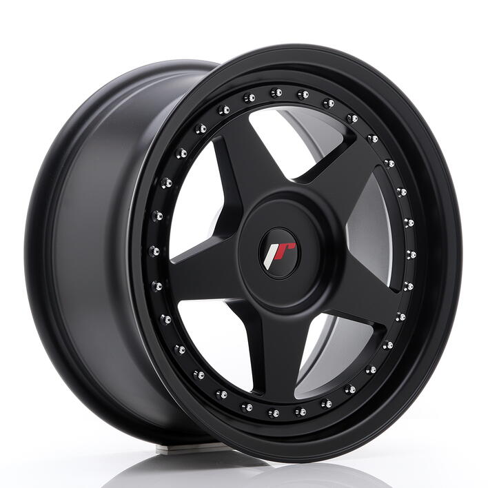 JR Wheels JR6 17x8 ET20-35 BLANK Matt Black