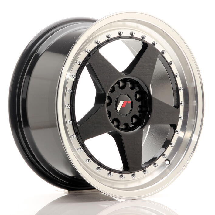 JR Wheels JR6 18x8,5 ET22 5x114,3/120 Gloss Black w/Machined