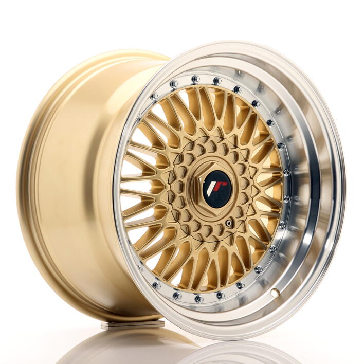 JR Wheels JR9 17x10 ET20 5x112/120 Gold w/Machined Lip