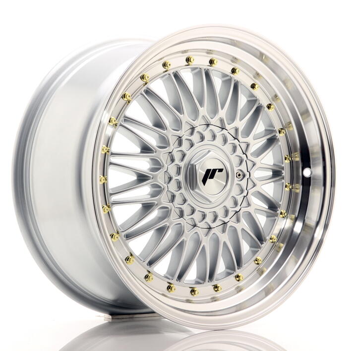 JR Wheels JR9 18x9 ET20-40 BLANK Silver w/Machined Lip