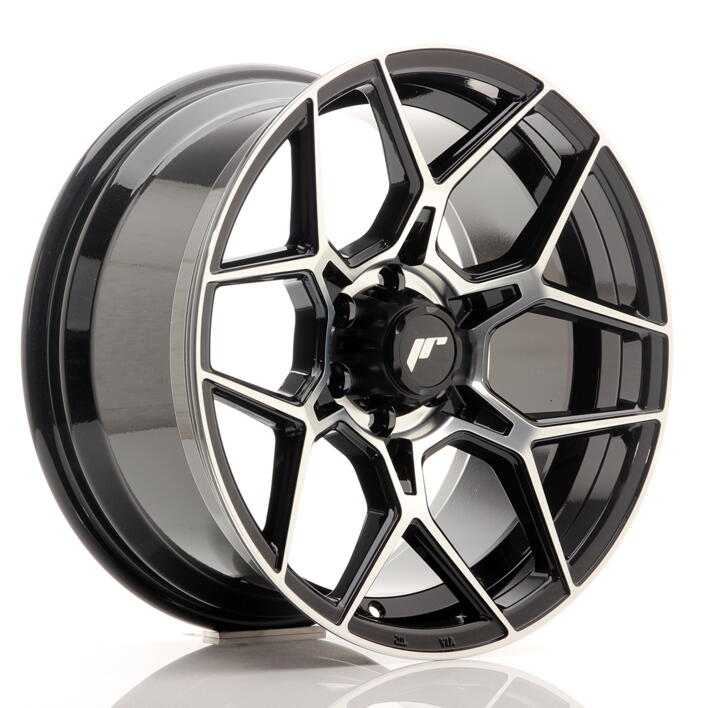 JR Wheels JRX9 18x9 ET18 6x114.3 Gloss Black Machined Face