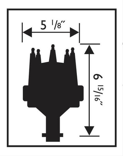 MSD Pro-Billet Strømfordeler, Chevrolet SB & BB, Uden Vakuum