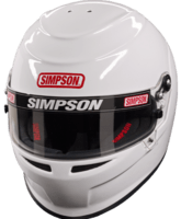 Simpson Venator Hjelm, Blank Hvid, FIA 8859 og Snell SA2015 godkendt