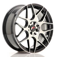 JR Wheels JR18 17x7 ET40 4x100/114 Gloss Black Machined Face